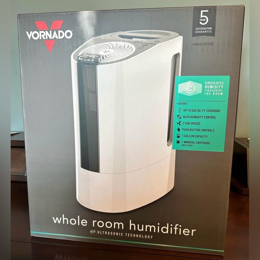 Vornado UH100 Ultrasonic Humidifier with Fan Assisted Humidification